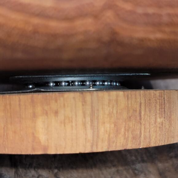 Lazy Susan Vintage Handmade‎ Hand Carved Teak Wood Divided Serving Dish Thailand - Picture 6 of 8